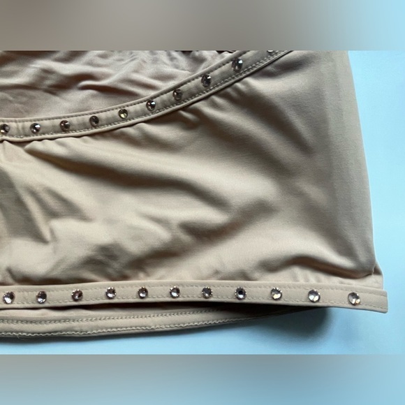 Skims Rhinestone Swim Bandeau Bikini Top Size 3X in Ochre NWT - Picture 3 of 6